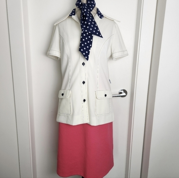 70s Country Miss Buttonup Top Kerchief Set - Picture 15 of 15